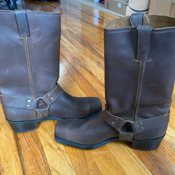Code West Brown Leather Boots - Picture 3 of 6